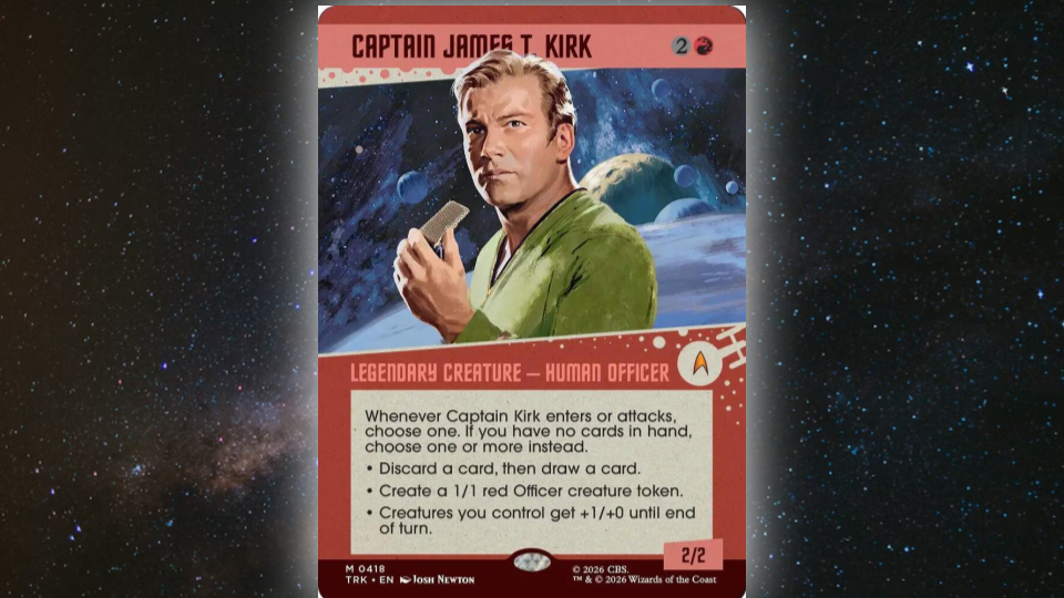 Brandon Sanderson Praises the Upcoming MTG Star Trek Set for a ‘Perfect Kirk’ Card