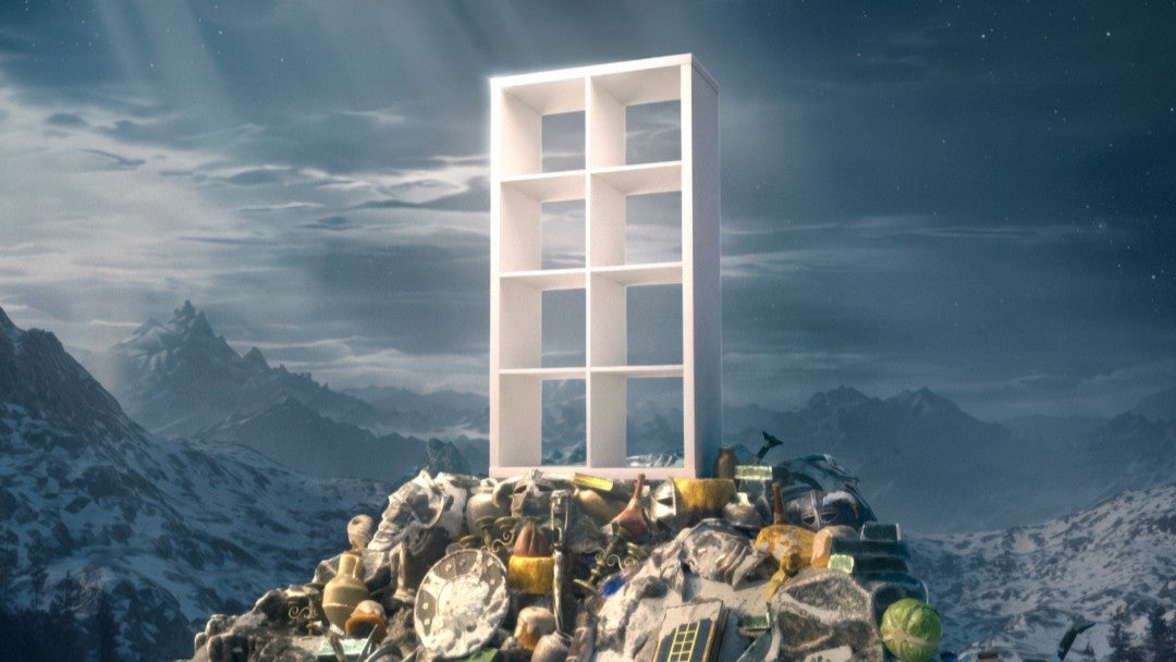 The Elder Scrolls V: Skyrim Official IKEA Mod Features Matt Berry as a Kallax Storage Companion
